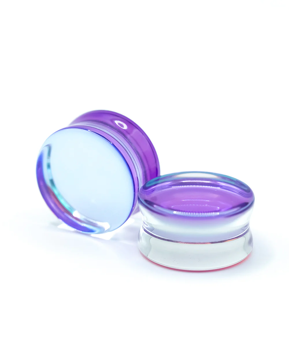 Flared Glass Plug | Purple Aurora Borealis - Image 3
