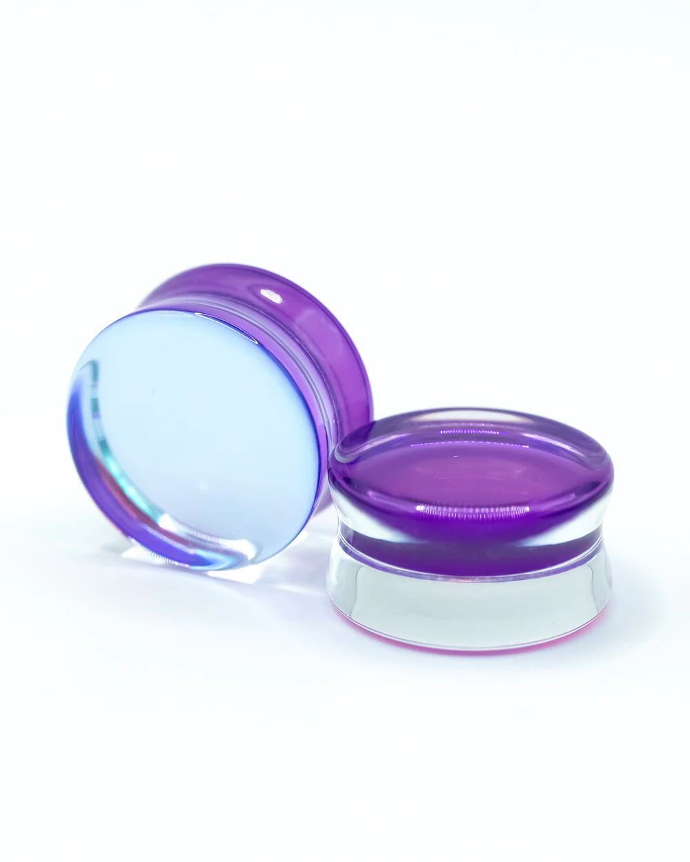 Flared Glass Plug | Purple Aurora Borealis - Image 4