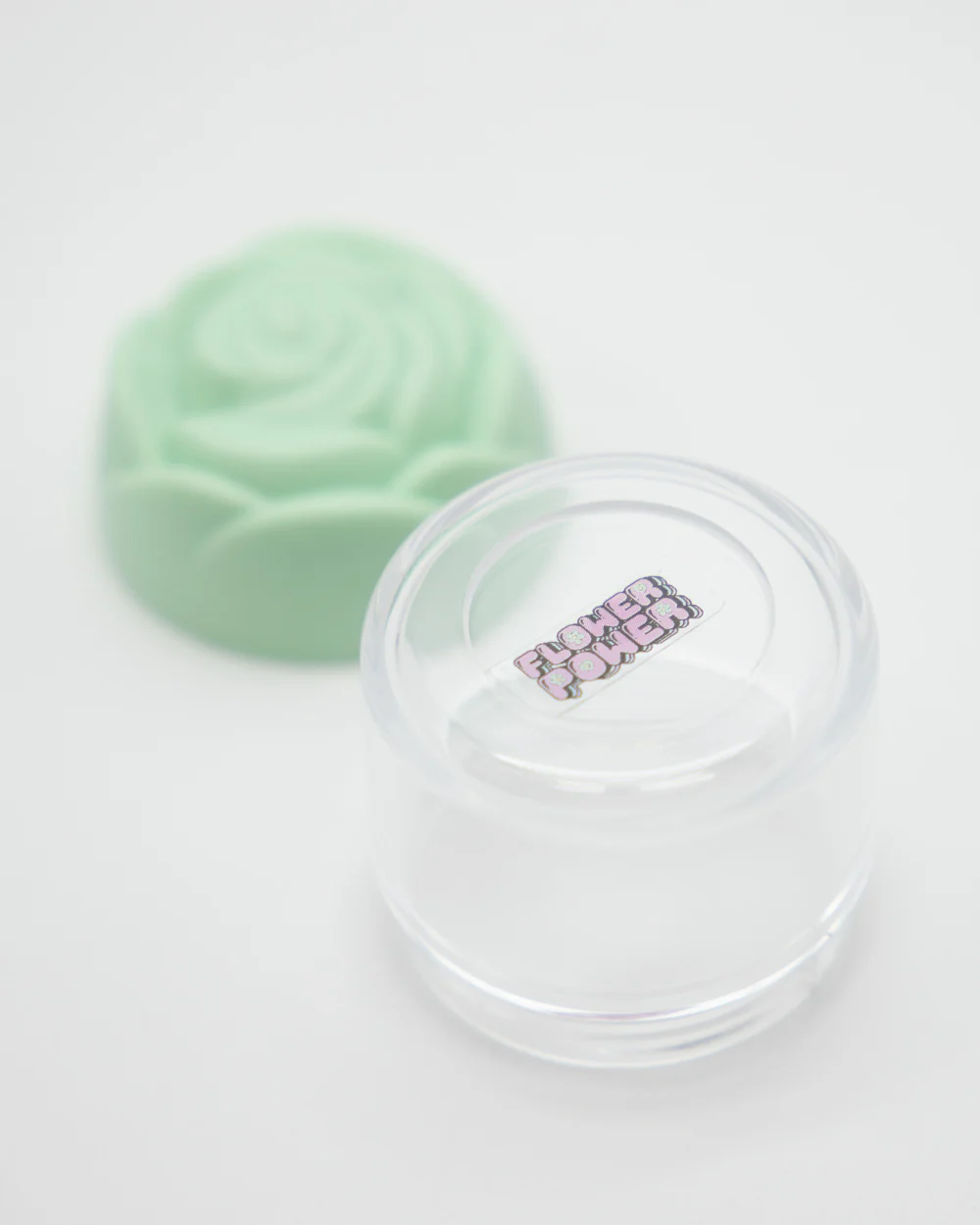 Rose Plastic Clear Container - Green - Image 3