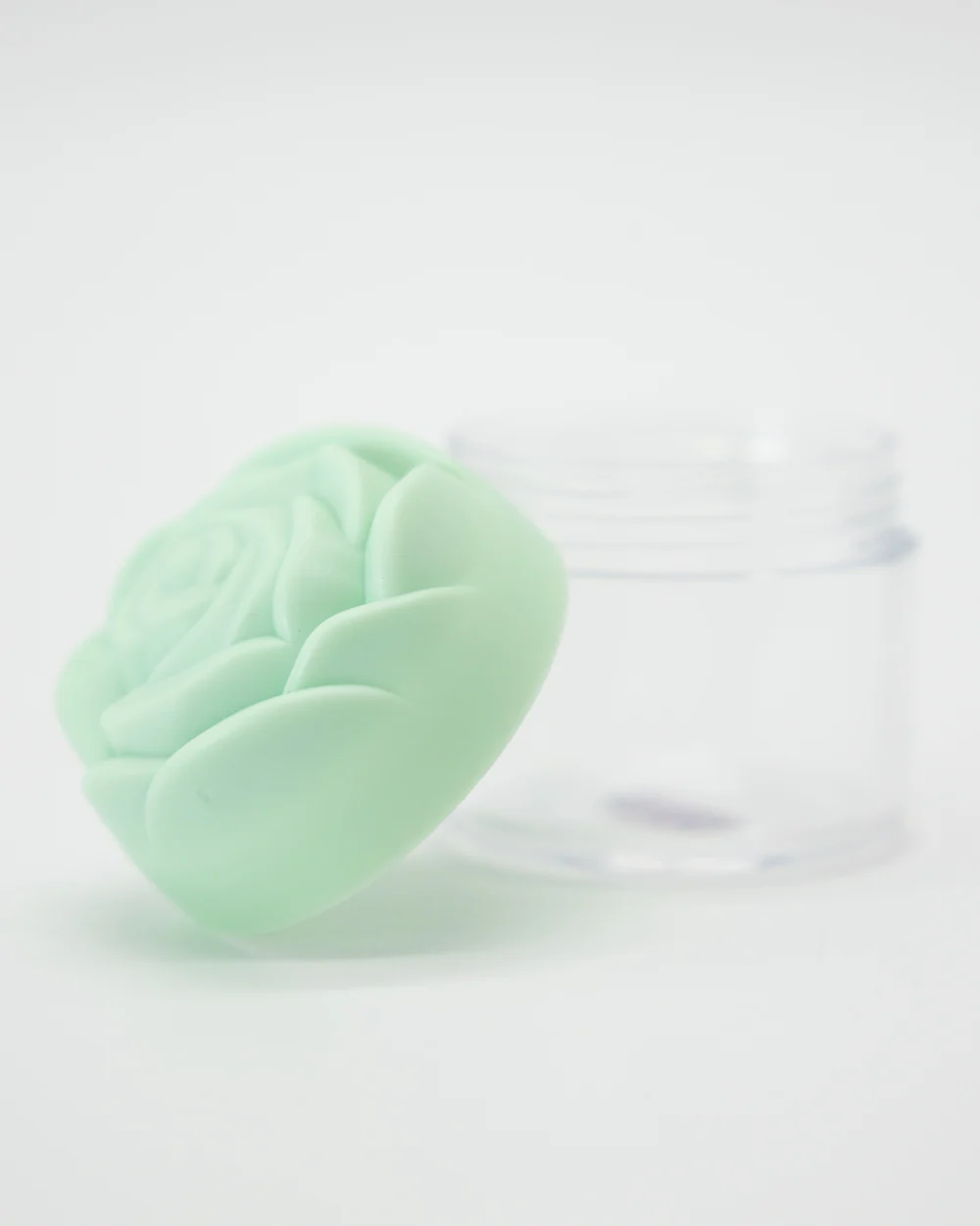 Rose Plastic Clear Container - Green - Image 4