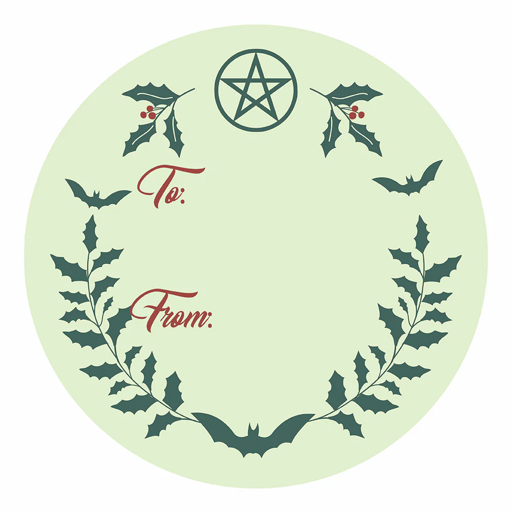 WAKE 'N' BAKE | 24 PACK OF SATANIC XMAS STICKERS - Image 2