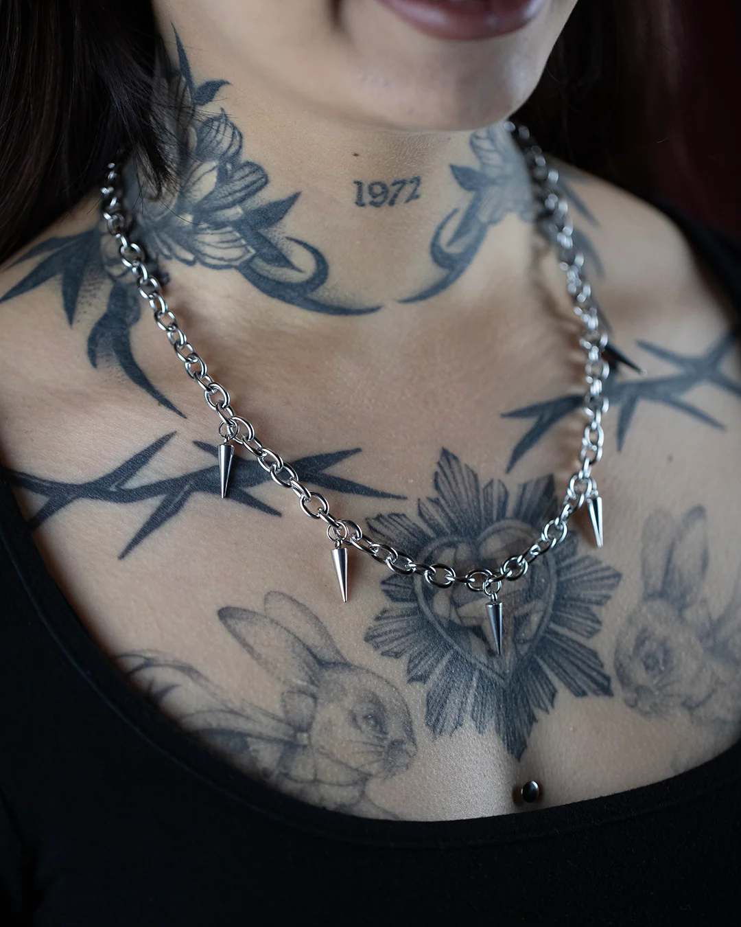 Simply Spiked Necklace Chain