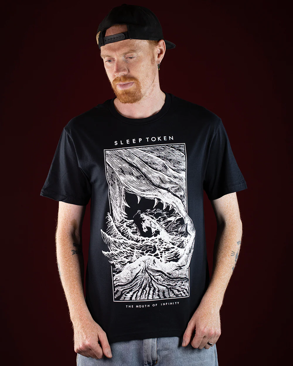Sleep Token Mouth of Infinity Black T-Shirt (Licensed Merchandise) - Image 5