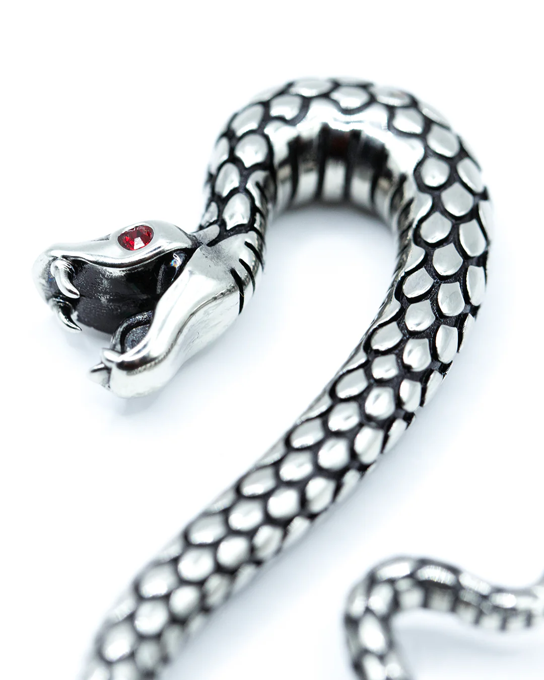 Snake Rhodium Brass Weighted Hanger - Image 4