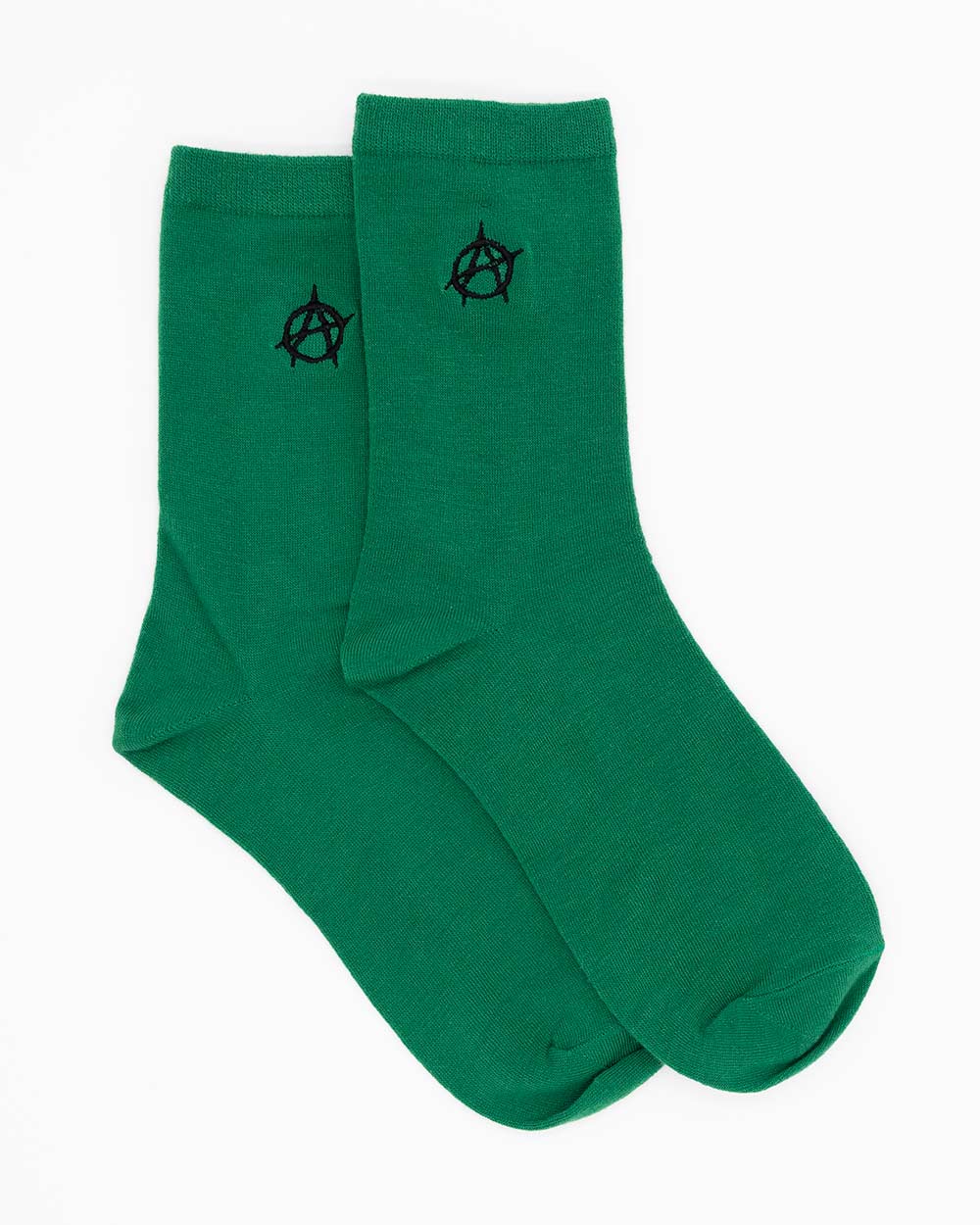 Socks - Calf Socks Dark Green W/ Anarchy Emb Sv - Image 2