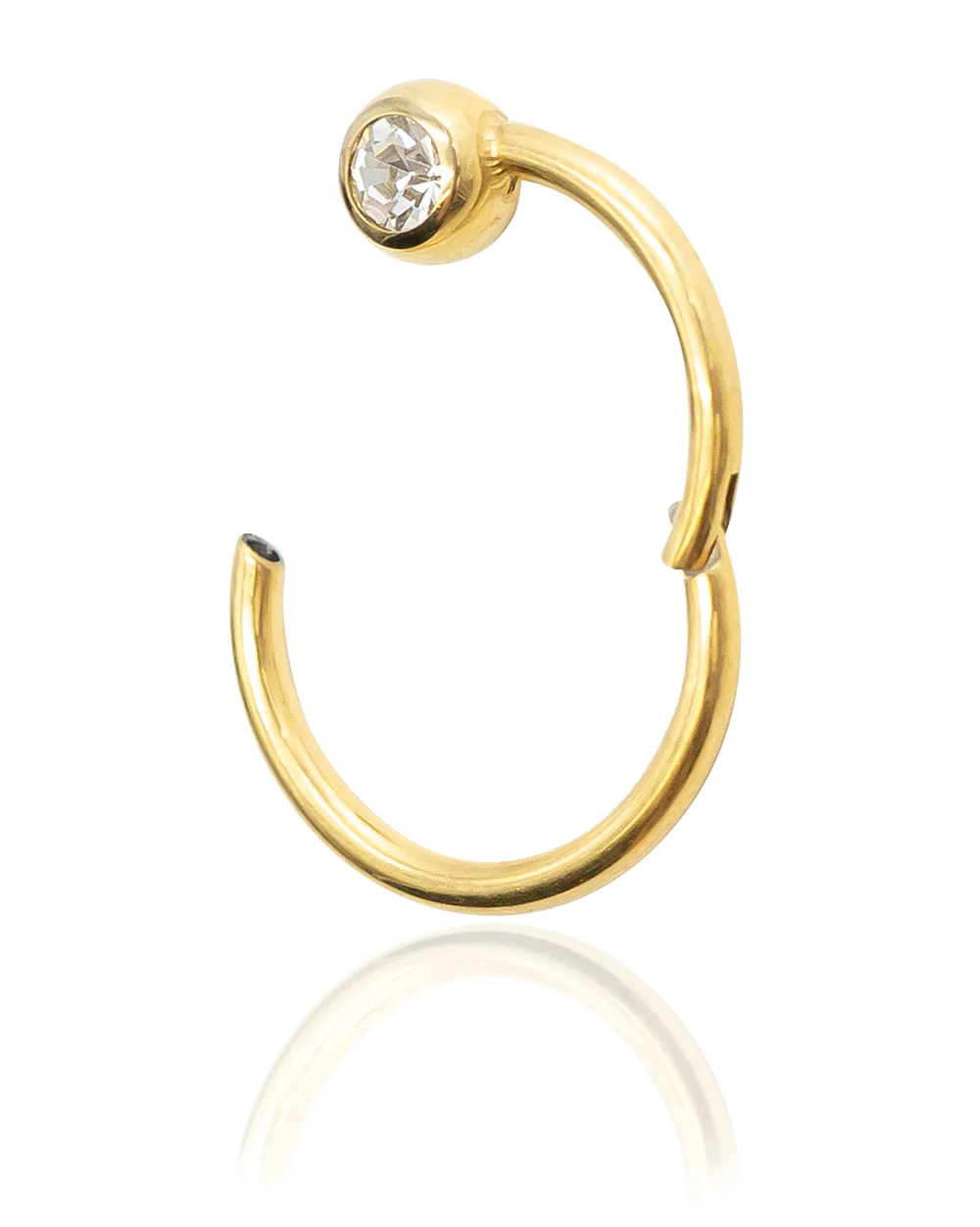 Sunlit Aura Titanium Hinged Ring - Image 4
