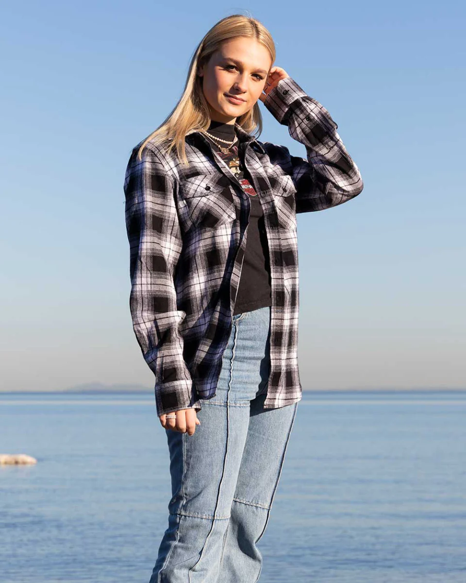 Grey Flannel Long Sleeve Shirt - Image 3