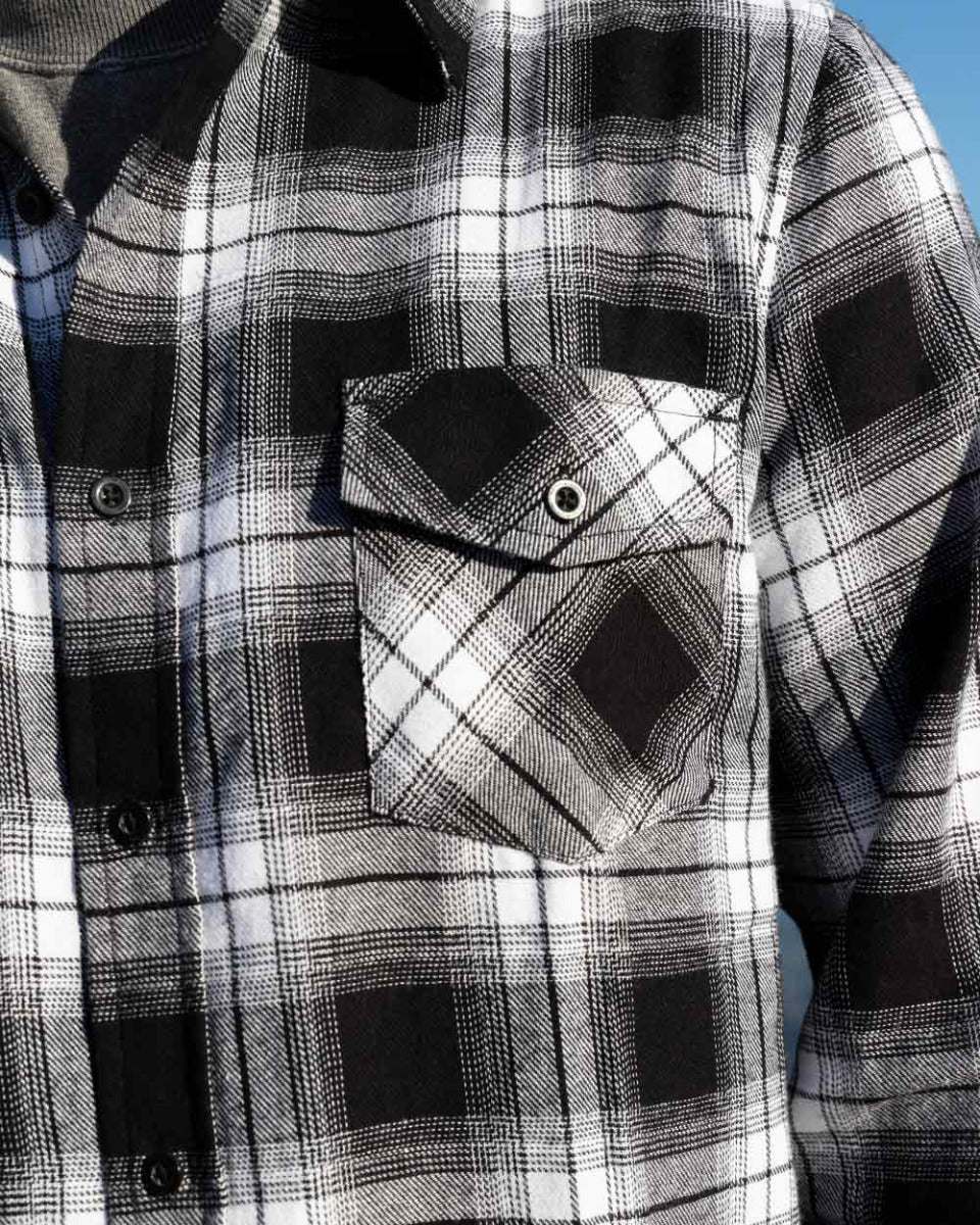 Grey Flannel Long Sleeve Shirt - Image 5