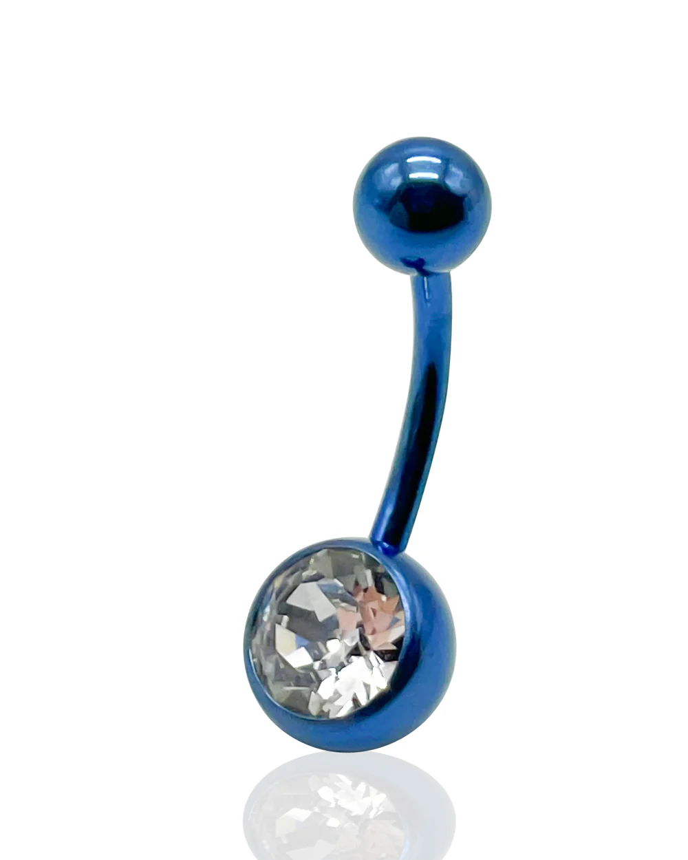 Titanium Jeweled Navel Barbell - Image 3
