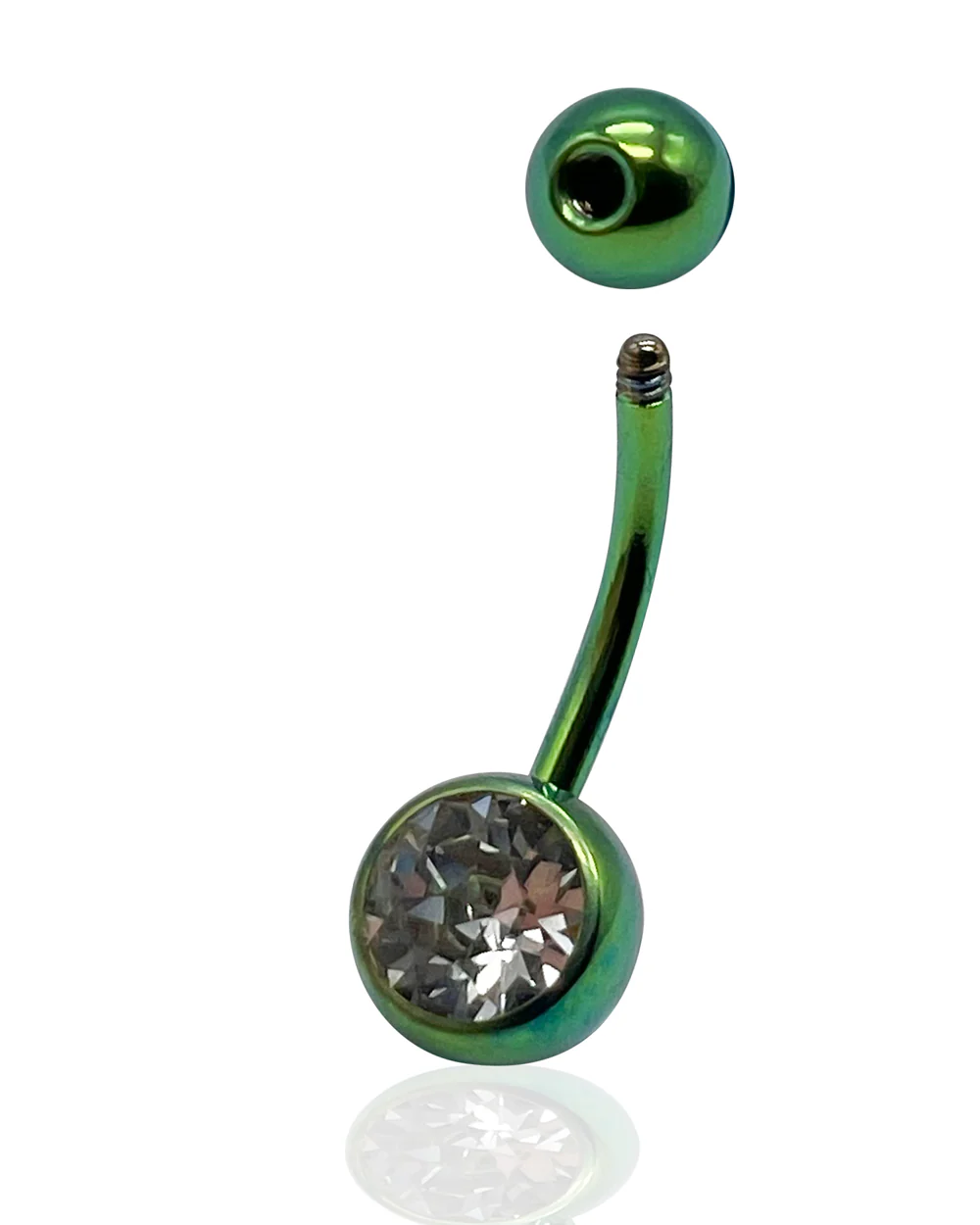 Titanium Jeweled Navel Barbell - Image 4