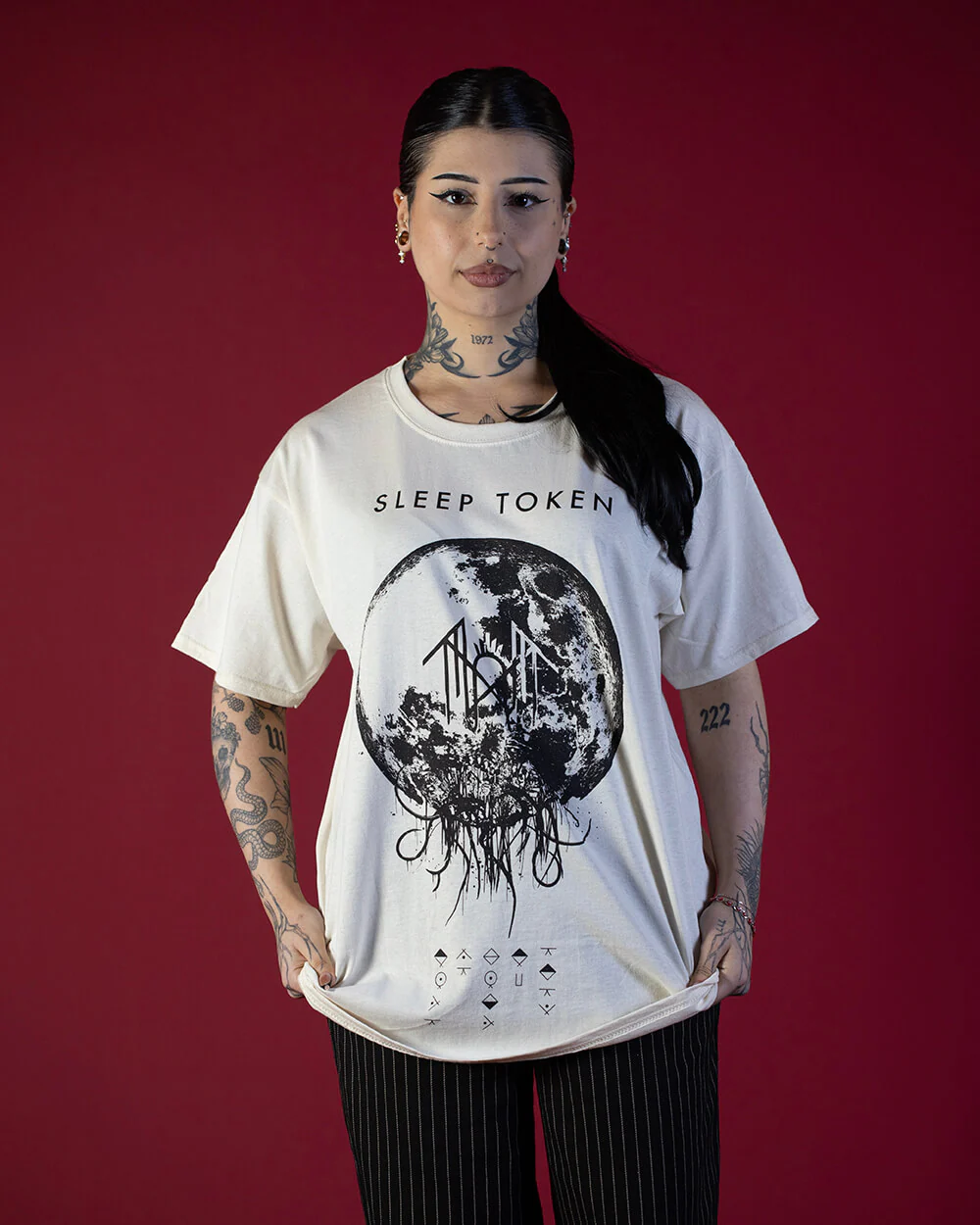 T-Shirt - Sleep Token Take Me Back To Eden White - Image 4