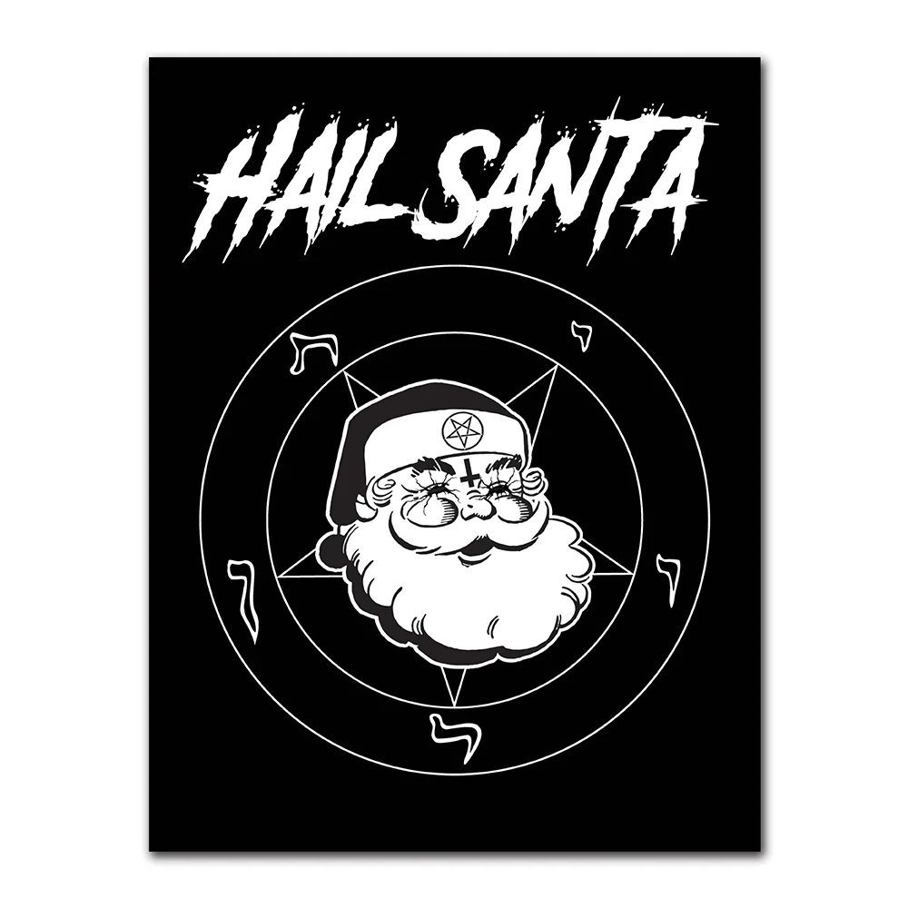 WAKE 'N' BAKE | HAIL SANTA PENTAGRAM XMAS GREETING CARD