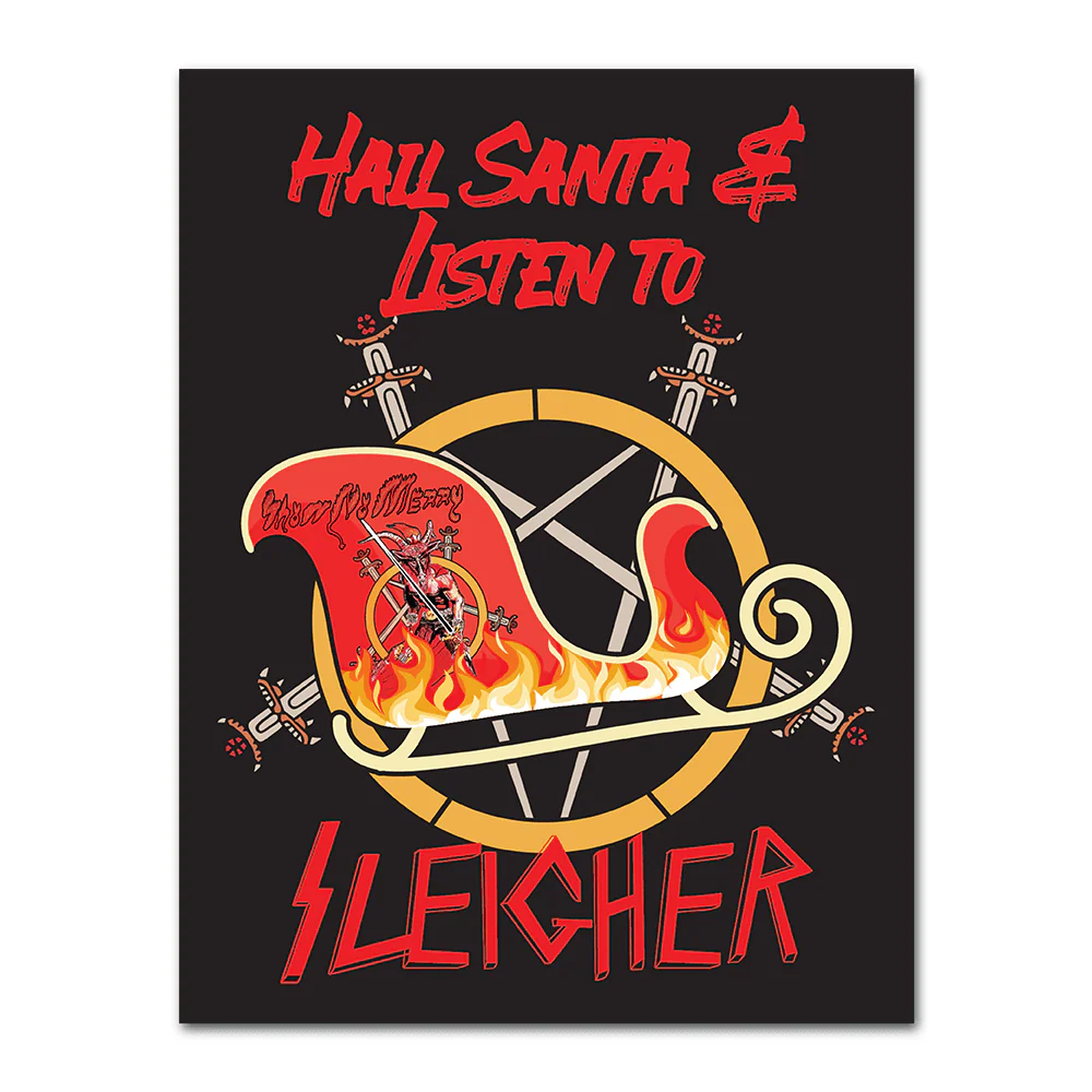 WAKE 'N' BAKE | SLEIGHER XMAS GREETING CARD