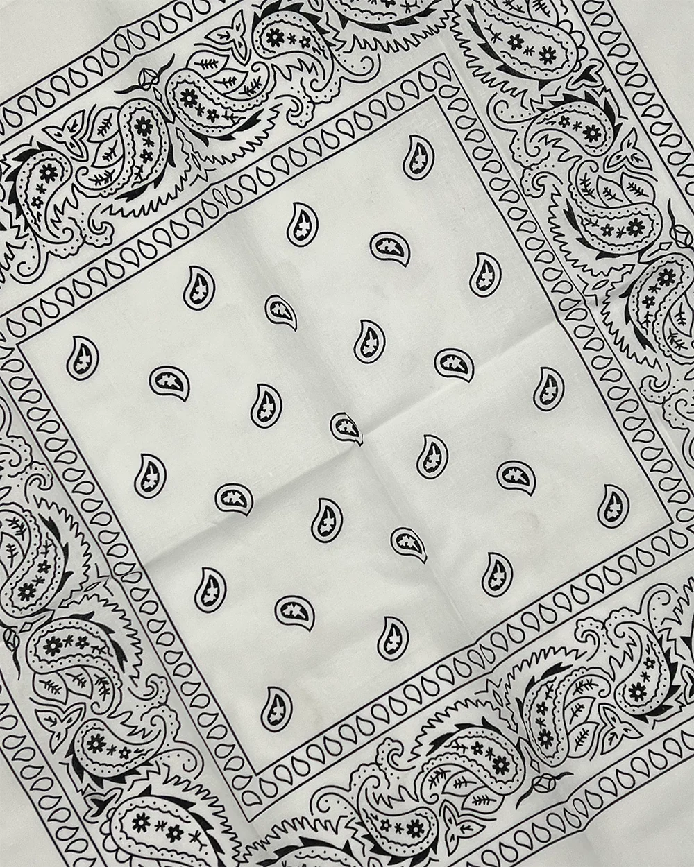 White Paisley Bandana
