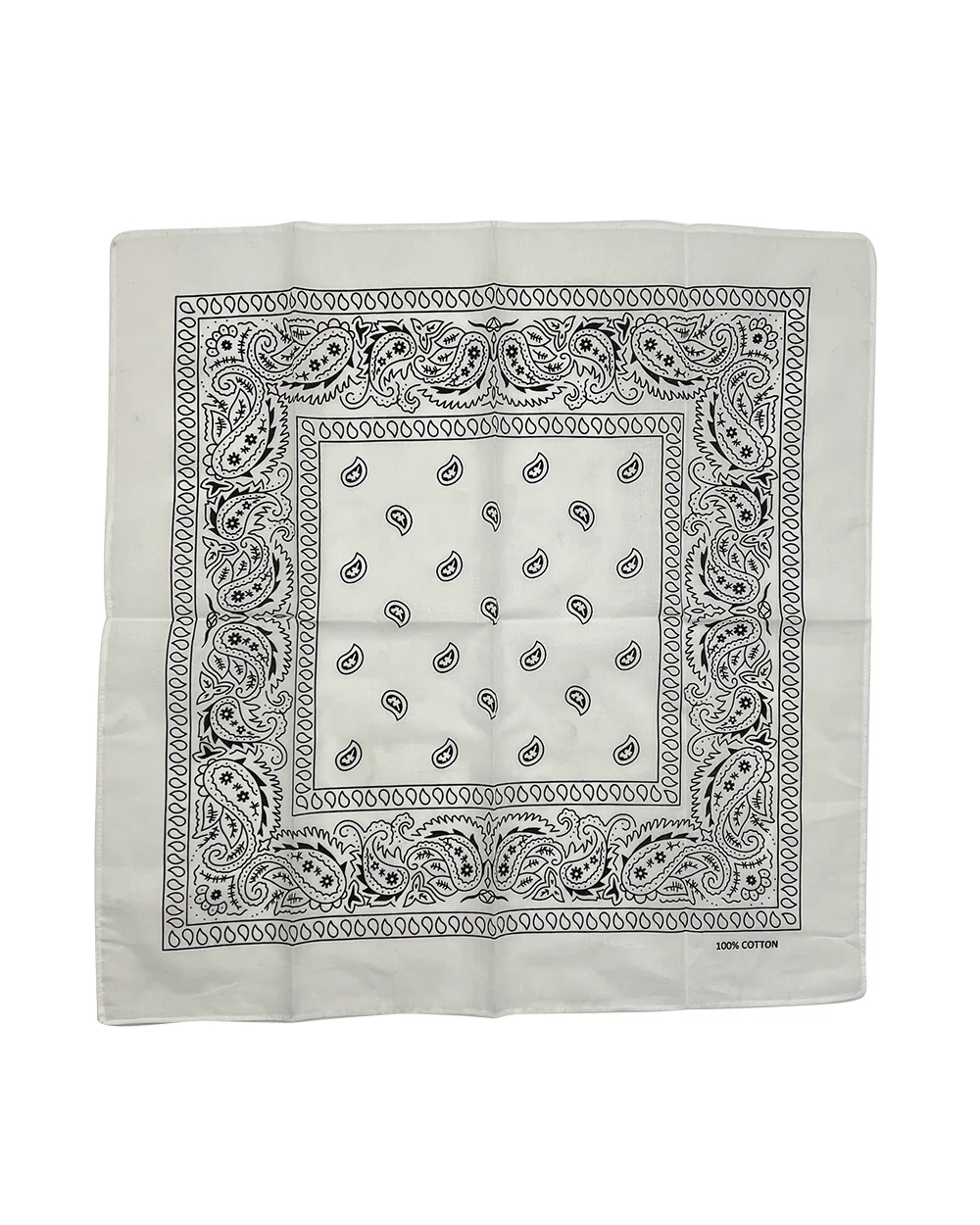 White Paisley Bandana - Image 2